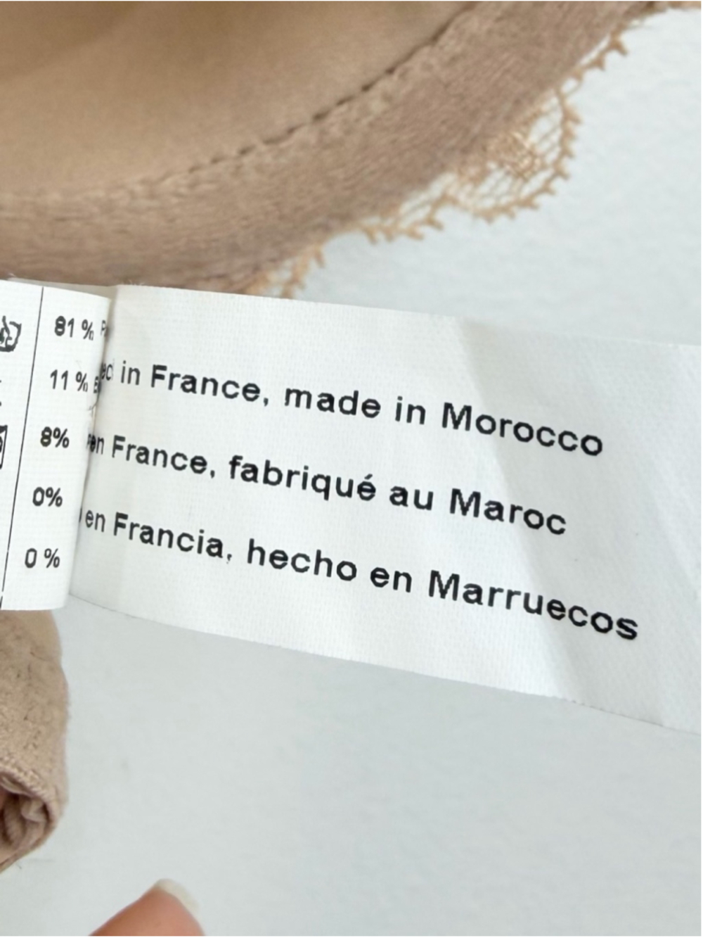 Simone Perele Paris beige tan Amour 3D plunge underwire spacer t shirt bra 34 C - Picture 16 of 16